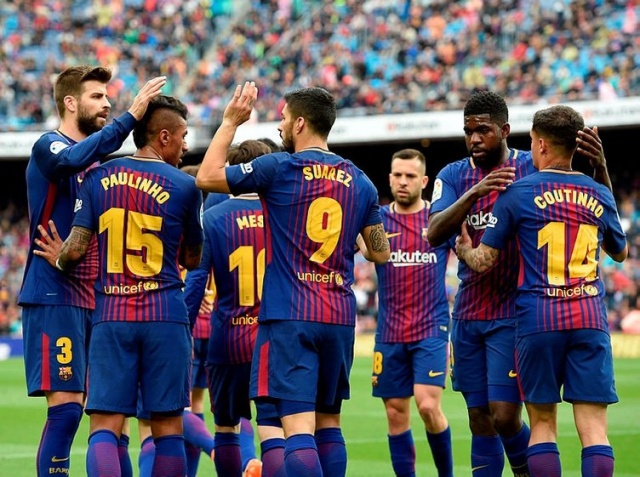 La Liga'da bitime beş hafta kala en yakın rakibiyle arasındaki puan farkını 11'e çıkaran lider Barcelona, gelecek sezon Devler Ligi'nde olmayı garantiledi.