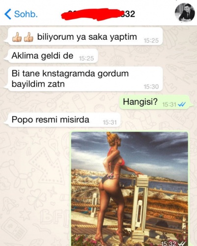 Magazin gündemine bomba gibi düşen görüntülerin yasaklanması için tedbir kararı aldırmaya hazırlanan Esra Ersoy, sosyal medya hesabından Hacı Sabancı ile Whatsapp konuşmalarını yayınladı.