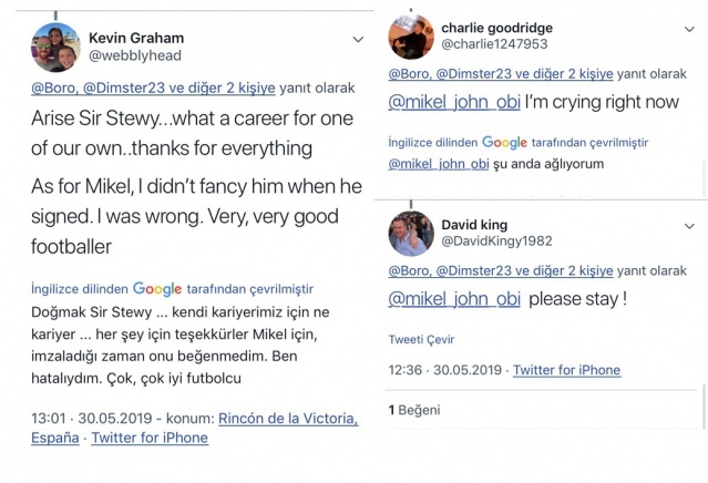 İngiliz taraftarlar Nijeryalı yıldızın gidişinden memnun değil...