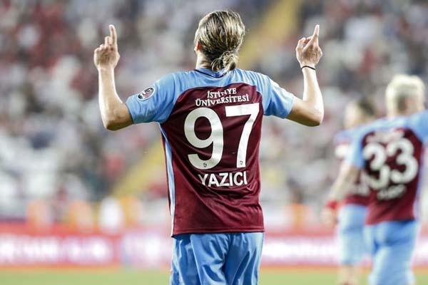4- Yusuf Yazıcı - Trabzonspor- Güncel Piyasa Değeri: 12 milyon Euro - Artış: 11,20 milyon Euro