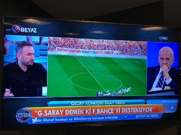 Galatasaray Kulübü stadında yazan yazı için hesap mı verecek? Bu yazıda devletin bekasını ilgilendiren, hakaret eden bir söz var mı? Yok.