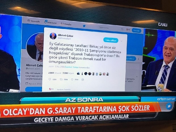 Ayrıca sen Galatasaray Kulübü olarak neden açıklama yapıyorsun? Abdurrahim Albayrak, sayın başkan Mustafa Cengiz'e sesleniyorum. O mesajı yazanın işine son vermeyin. Kul hakkı yemeye girer bu. Senin kendi stadın bu. İstediğini yazarsın.
