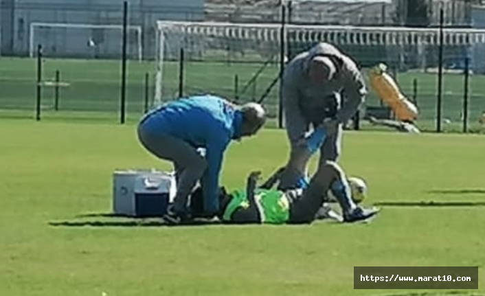 Trabzonspor'da korkutan sakatlık! Antrenmanı yarıda bıraktı