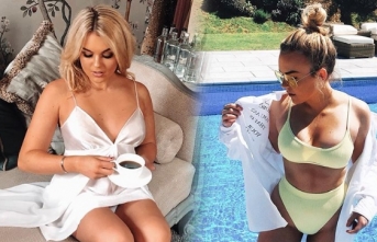 Tallia Storm siyah bikinisiyle nefes kesti