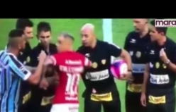 Maç başlamadan kavga başladı!