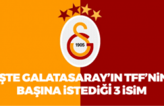 Galatasaray'ın TFF'nin başına istediği...