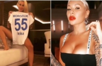 Irina Moroziuk soyundu, sınırları zorladı!